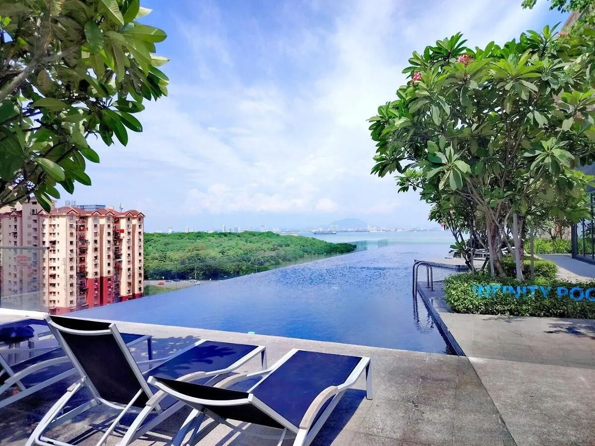 3Br-2Bath-Sea & City View New Condo In Georgetown 10Pax Малайзия
